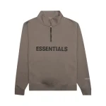 Essentials Half Zip Sweatshirt Taupe