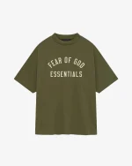 Essentials Jersey Crewneck T Shirt​ Military