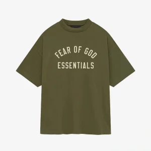 Essentials Jersey Crewneck T Shirt​ Military