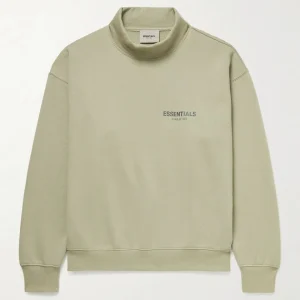 Essentials Mock Neck Sweatshirt​ Green