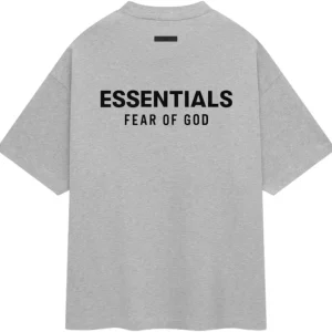 Fear Of God Essentials Gray Crewneck T Shirt​