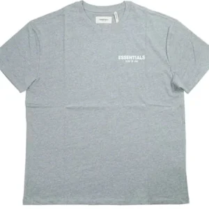 Fog Essentials Boxy Logo T Shirt​ Grey