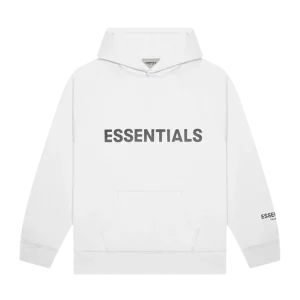 White Essentials Hoodie